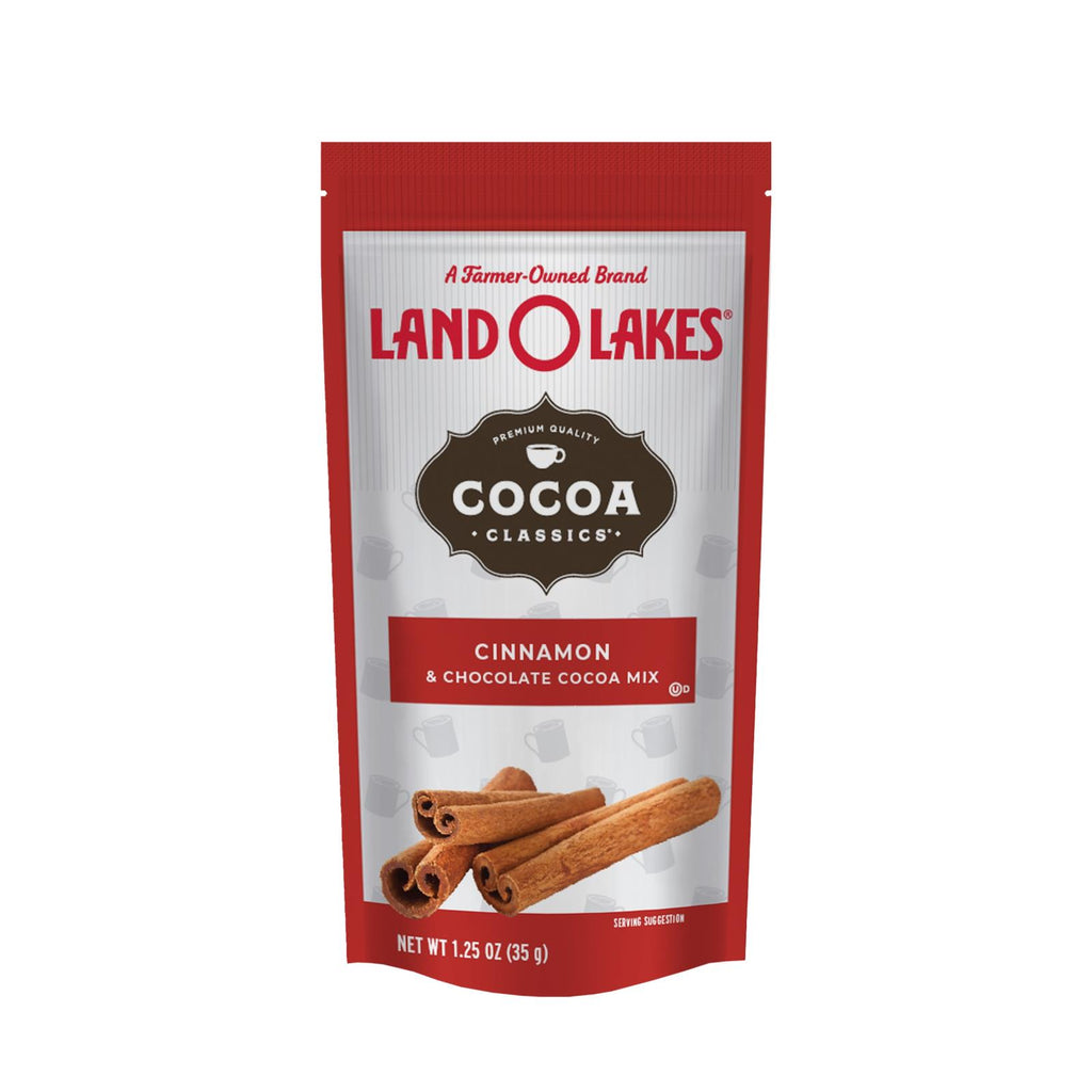 Land O Lakes Cocoa Classic Mix - Cinnamon And Chocolate - 1.25 Oz - Case Of 12 - Lakehouse Foods