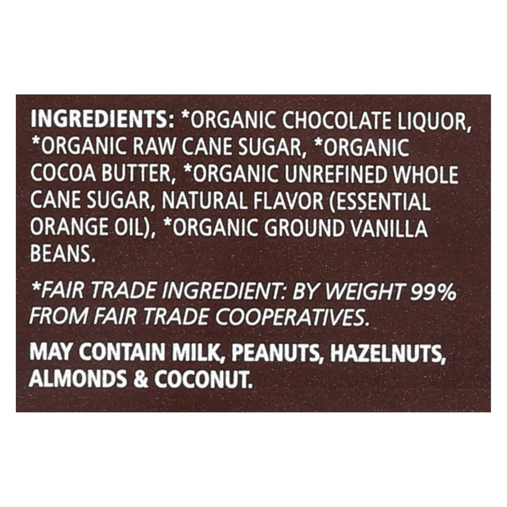 Equal Exchange Organic Orange Chocolate - Orange - Case Of 12 - 2.8 Oz. - Lakehouse Foods