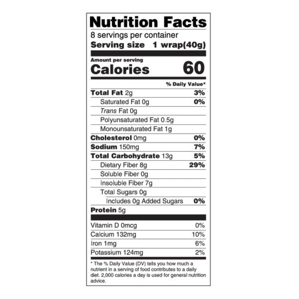 Tumaro's 8-inch Premium White Carb Wise Wraps - Case Of 6 - 8 Ct - Lakehouse Foods