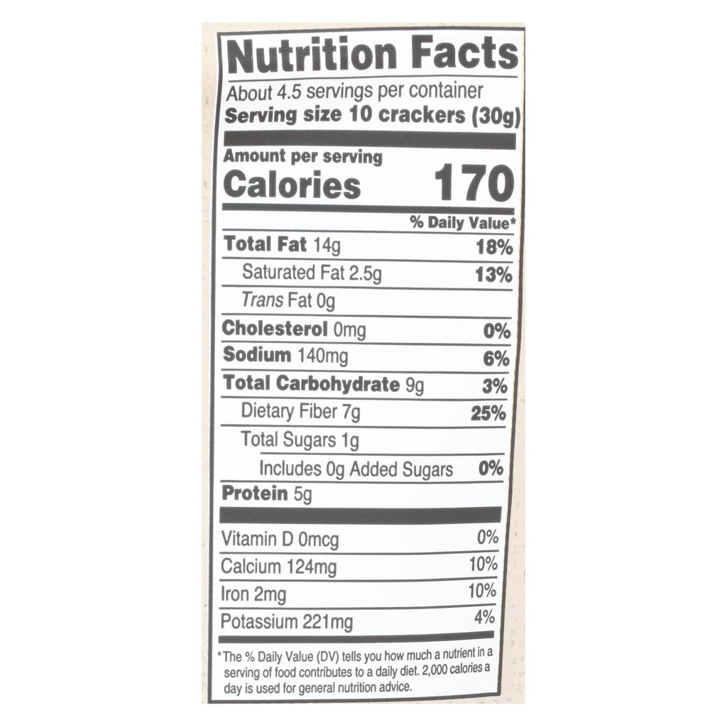 Dr. In The Kitchen - Flackers Black Sesame Pepp - Case Of 6 - 4.5 Oz - Lakehouse Foods