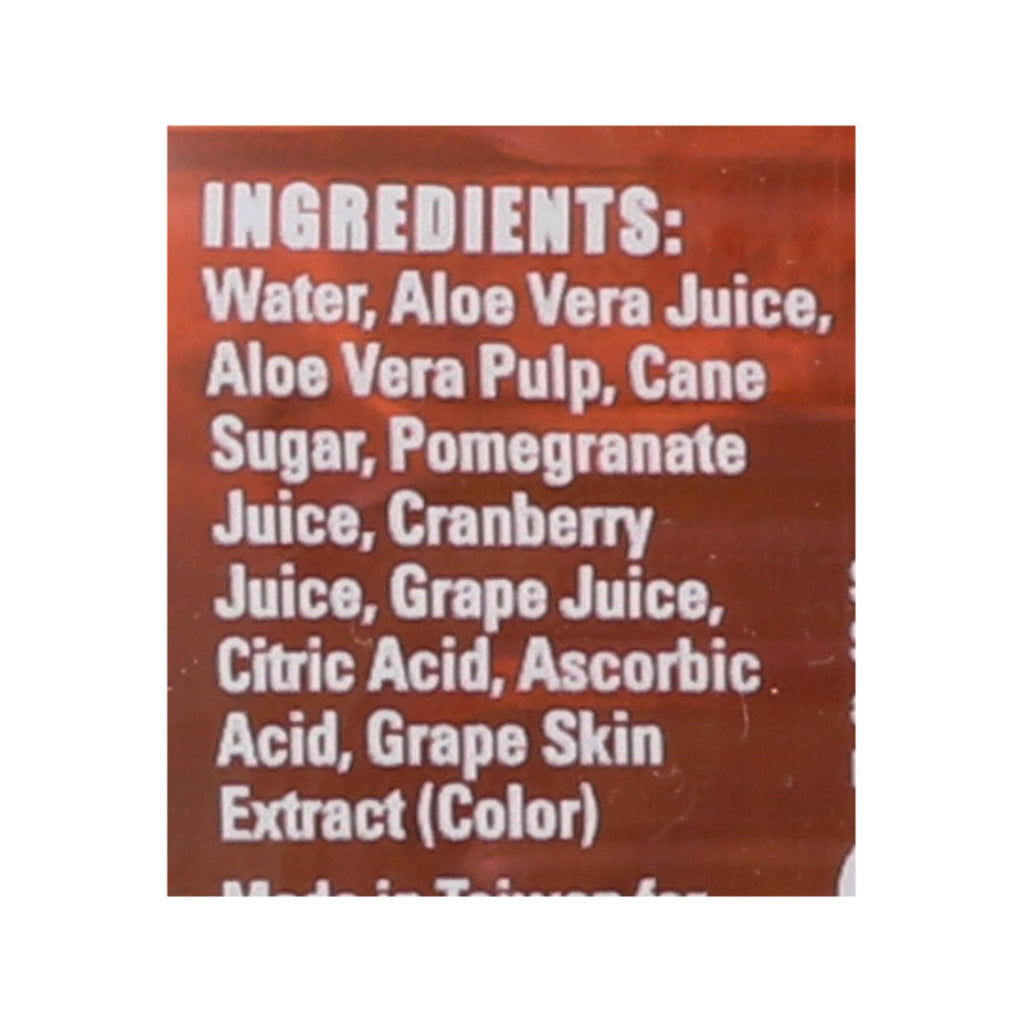 Alo Original Enrich Aloe Vera Juice Drink - Pomegranate And Cranberry - Case Of 12 - 16.9 Fl Oz. - Lakehouse Foods