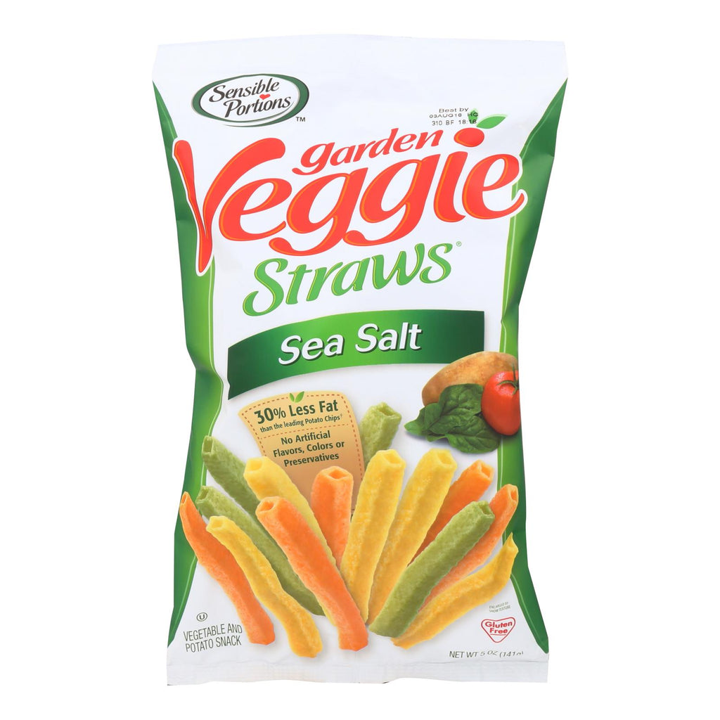 Sensible Portions Garden Veggie Straws - Sea Salt - Case Of 12 - 5 Oz. - Lakehouse Foods