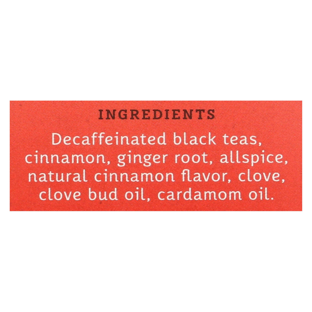 Stash Tea - Tea Decaf Chai Spice - Case Of 6 - 18 Ct - Lakehouse Foods