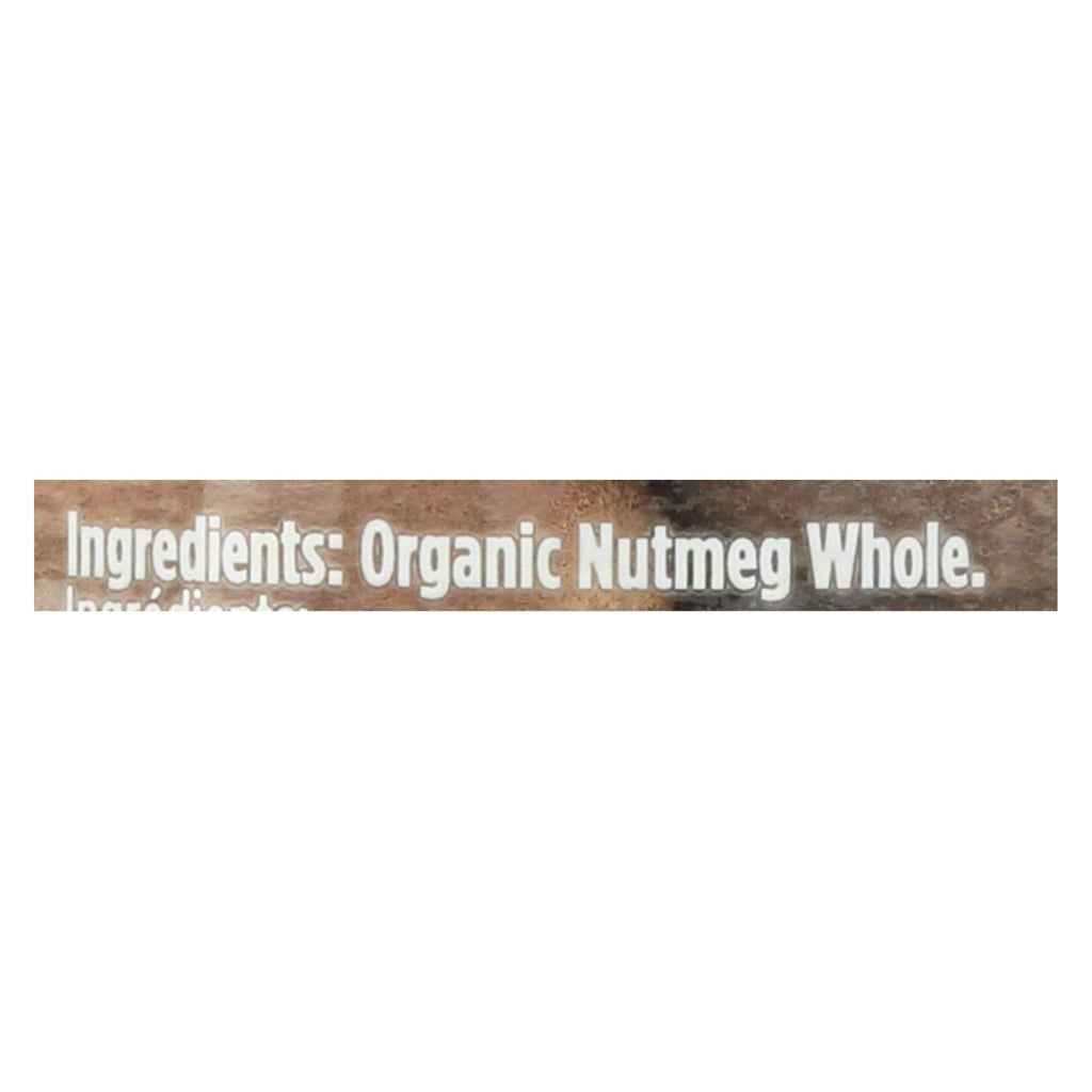 Spicely Organics - Organic Nutmeg - Whole - Case Of 3 - 1.4 Oz. - Lakehouse Foods