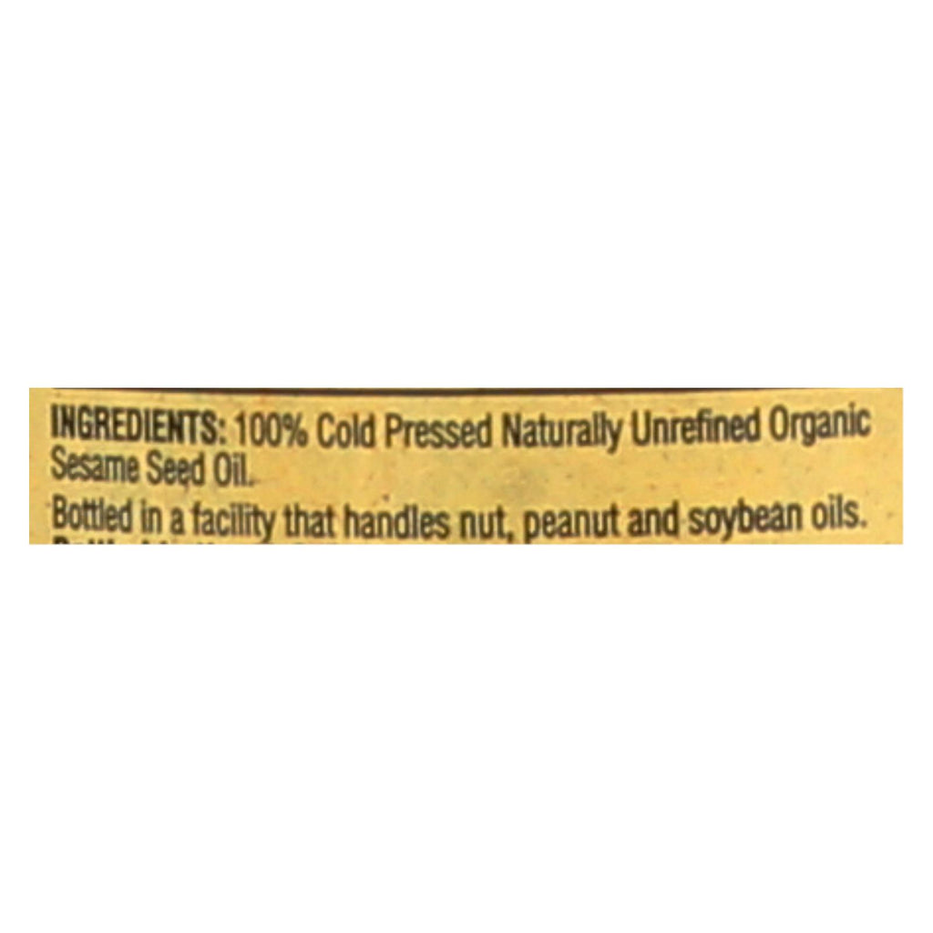 Napa Valley Naturals Organic Cold Pressed Sesame Oil - Case Of 12 - 12.7 Fl Oz. - Lakehouse Foods