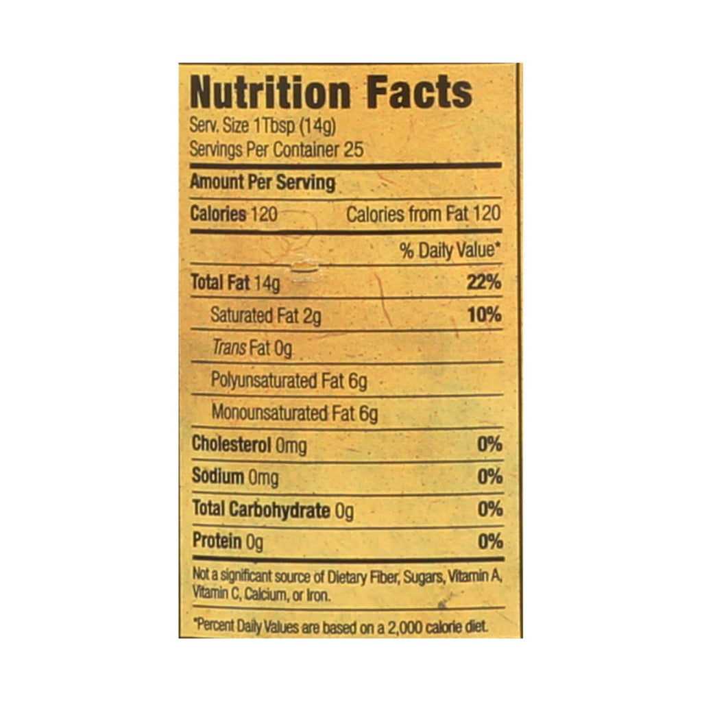 Napa Valley Naturals Organic Cold Pressed Sesame Oil - Case Of 12 - 12.7 Fl Oz. - Lakehouse Foods