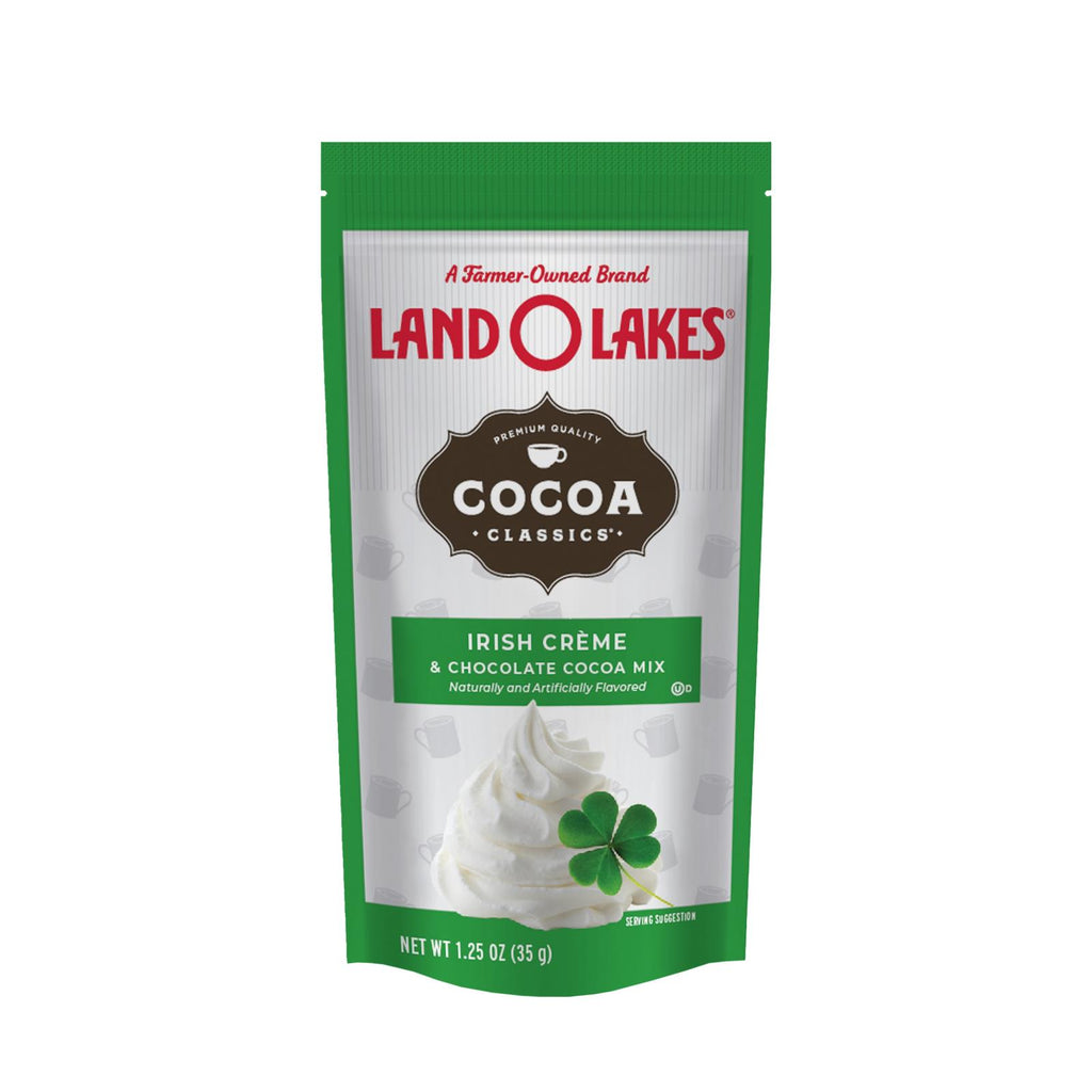 Land O Lakes Cocoa Classic Mix - Irish Creme And Chocolate - 1.25 Oz - Case Of 12 - Lakehouse Foods