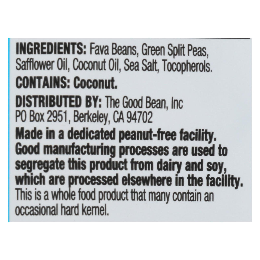 The Good Bean Fava-peas - Sea Salt - Case Of 6 - 6 Oz - Lakehouse Foods