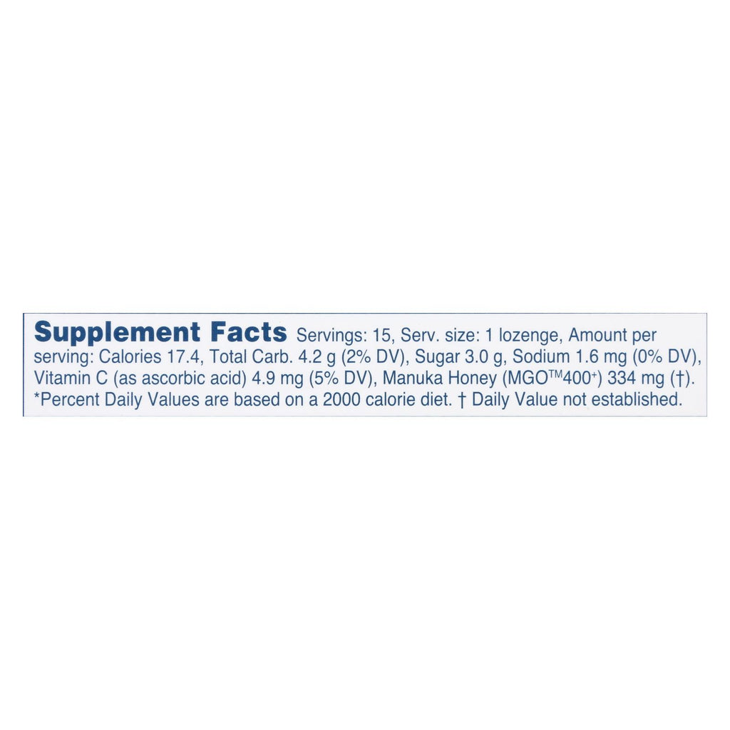 Manuka Health - Loz Honey Mgo 400+ Blkcrnt - 1 Each 1-15 Ct - Lakehouse Foods