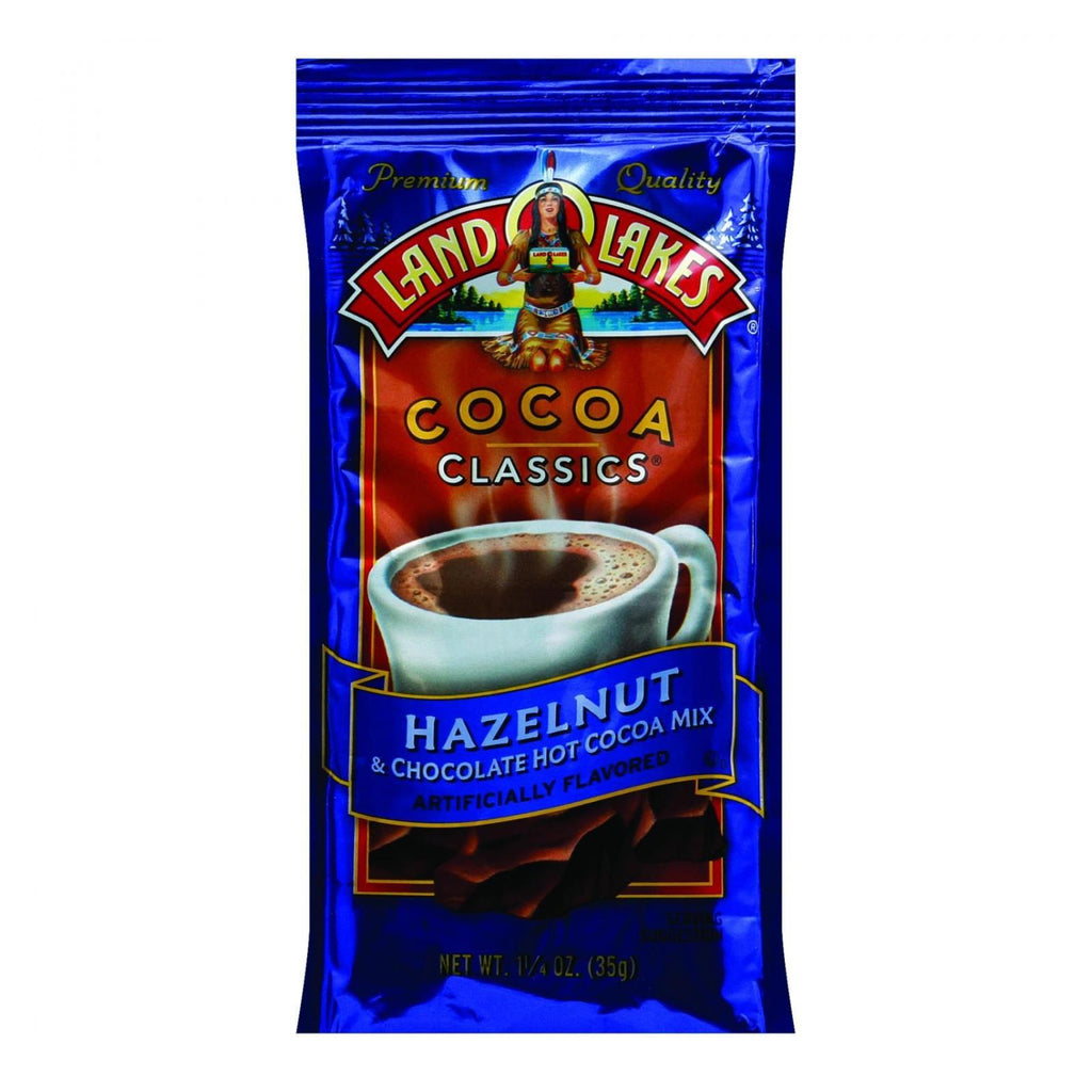 Land O Lakes Cocoa Classic Mix - Hazelnut And Chocolate - 1.25 Oz - Case Of 12 - Lakehouse Foods