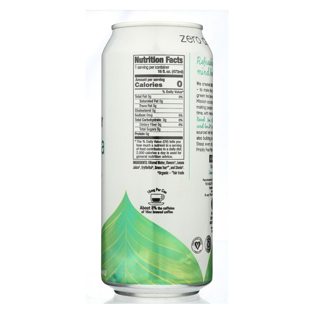 Steaz Zero Calorie Green Tea - Blackberry - Case Of 12 - 16 Fl Oz. - Lakehouse Foods