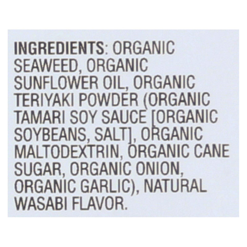 Gimme Organic Roasted - Wasabi - Case Of 12 - 0.35 Oz. - Lakehouse Foods