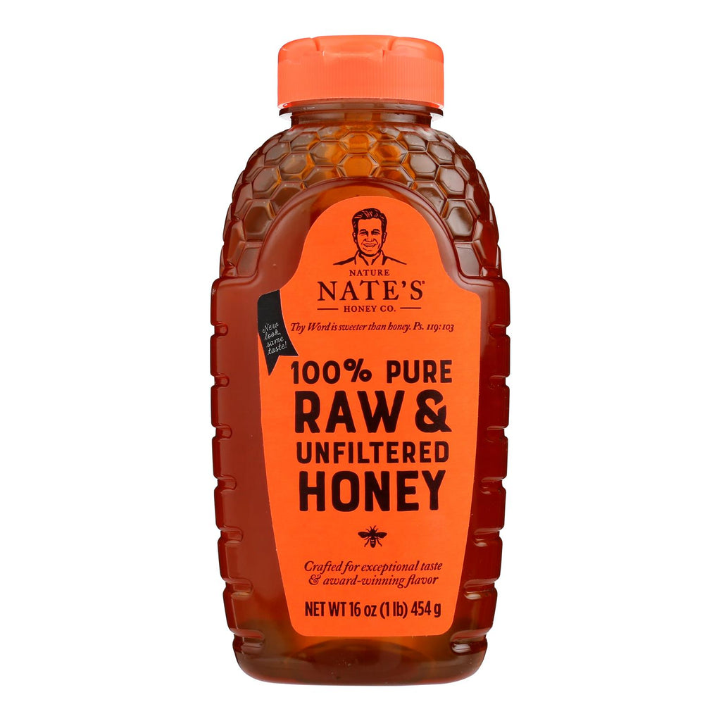 Nature Nate's Raw & Unfiltered Honey - Case Of 6 - 16 Oz - Lakehouse Foods