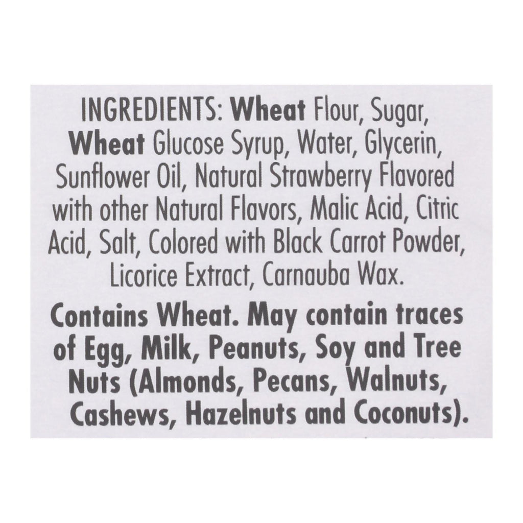 Darrell Soft Eating Liquorice - Strawberry - Case Of 8 - 7 Oz. - Lakehouse Foods