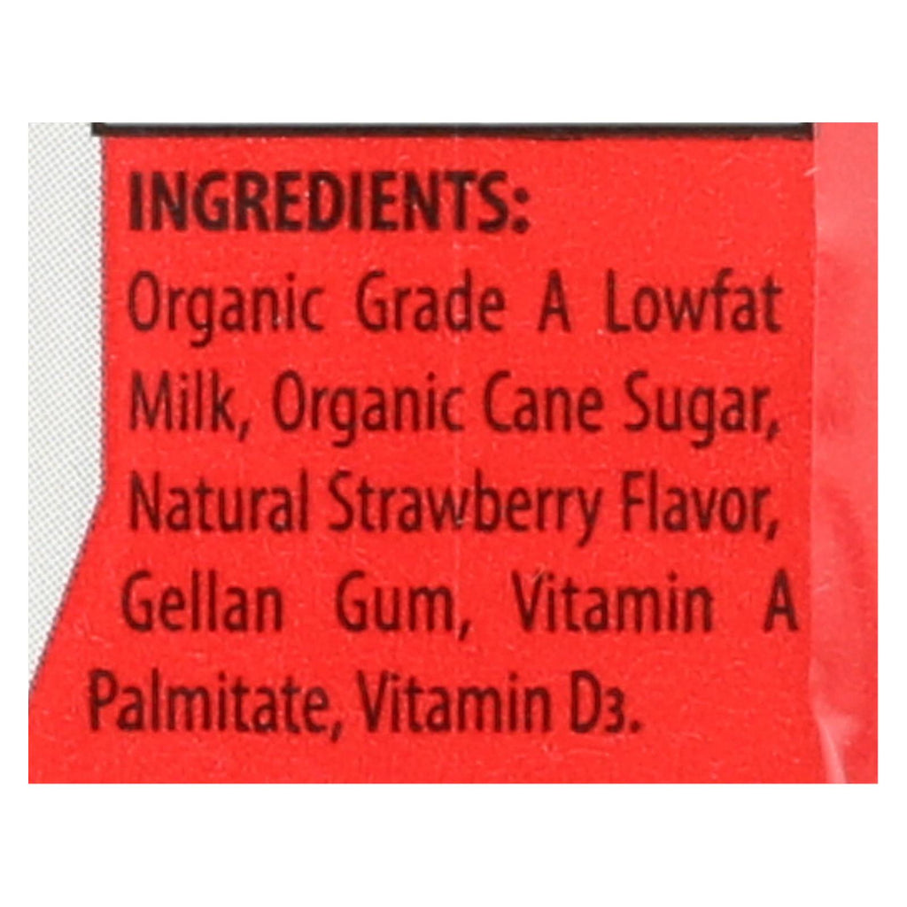 Horizon Organic Dairy Low-fat Milk - Strawberry - Case Of 3 - 8 Fl Oz. - Lakehouse Foods