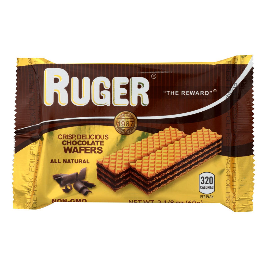 Ruger - Wafer Chocolate - Case Of 12 - 2.125 Oz - Lakehouse Foods