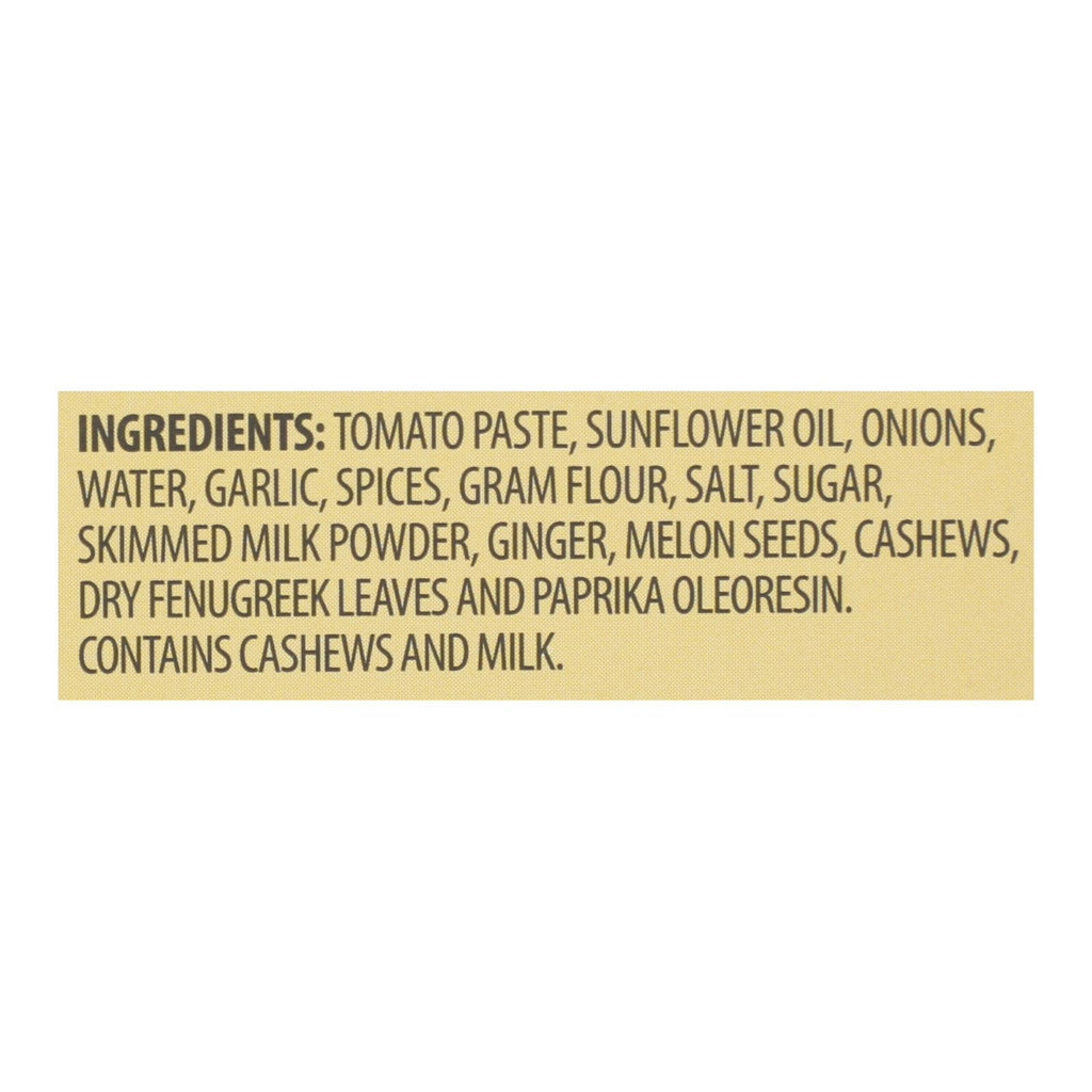 Kitchen Of India Paste - Butter Chicken Curry - 3.5 Oz - Case Of 6 - Lakehouse Foods