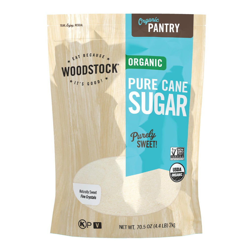 Woodstock Organic Cane Sugar - Case Of 5 - 4.4 Lb - Lakehouse Foods