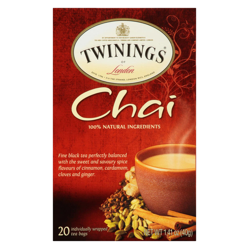 Twinings Tea Chai - Case Of 6 - 20 Bags - Lakehouse Foods