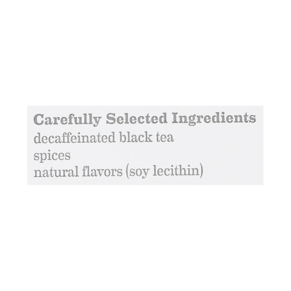 Bigelow Tea Tea - Decaf - Chai Spiced - Case Of 6 - 20 Bag - Lakehouse Foods