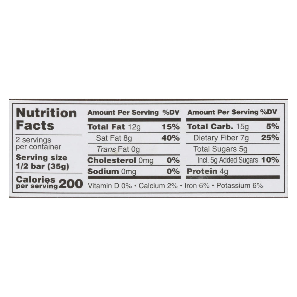 Taza Chocolate - Bar Wckd Dark Ginger 95% - Case Of 10 - 2.5 Oz - Lakehouse Foods