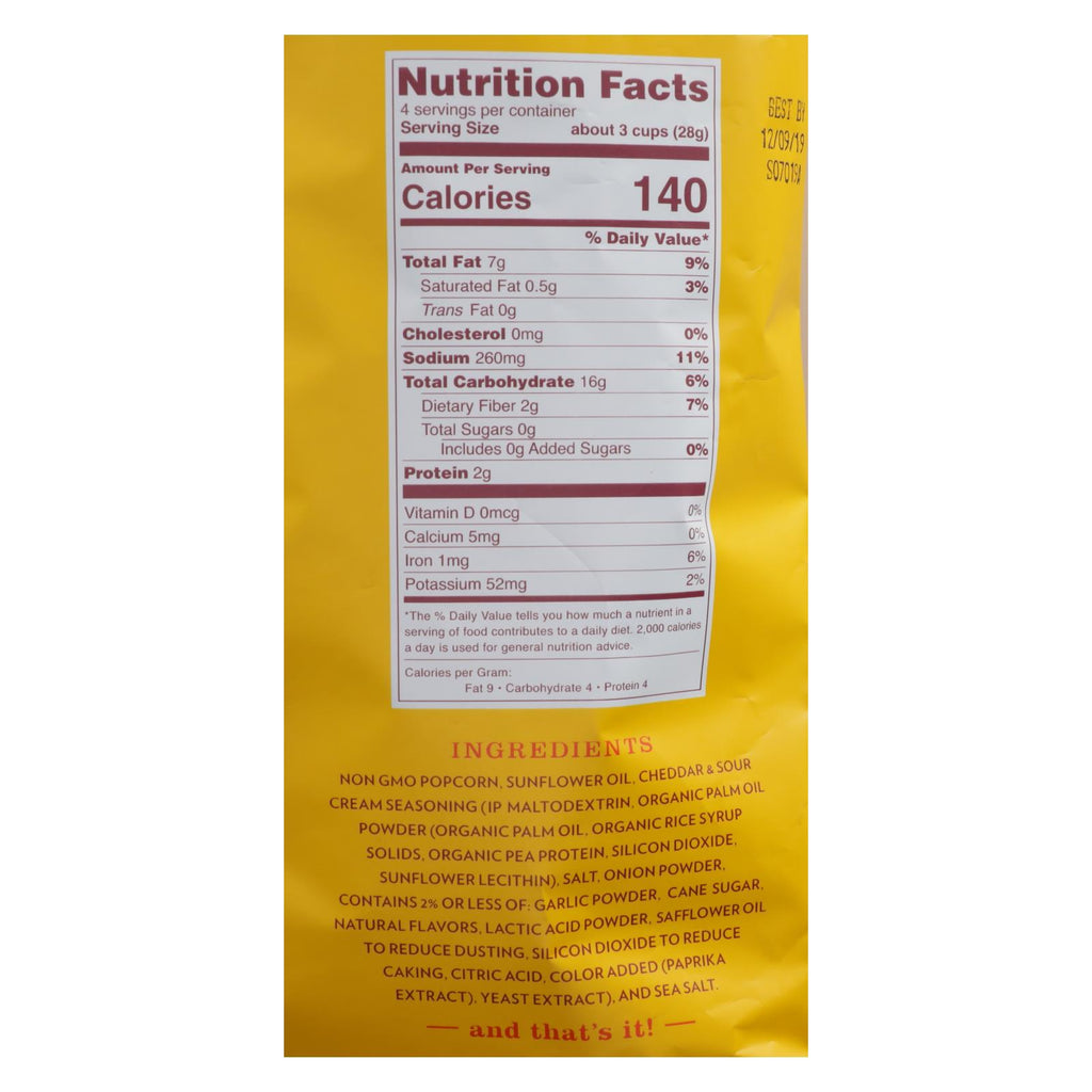 Live Love Pop - Popcorn Cheddar&sour Cream - Case Of 12 - 4.4 Oz - Lakehouse Foods