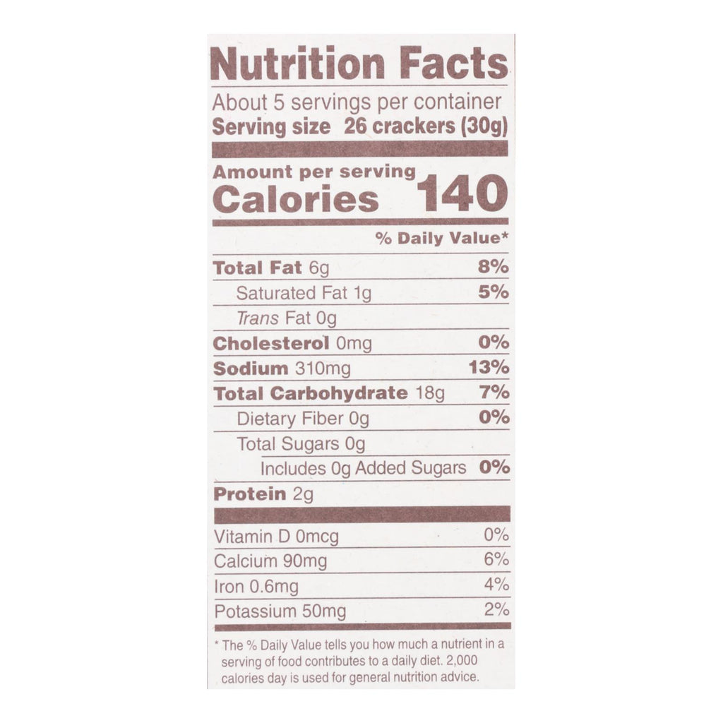 Back To Nature - Cracker Cheddalicious - Case Of 6-6 Oz - Lakehouse Foods