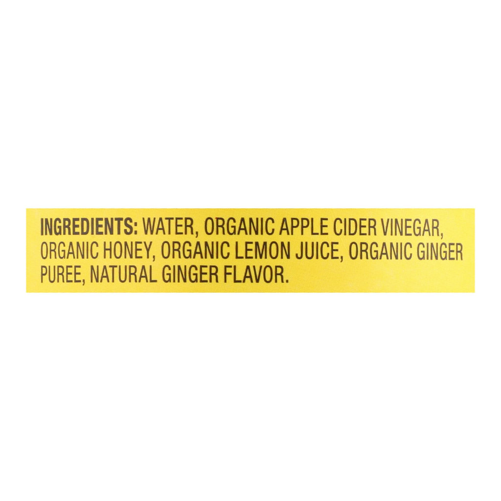 Bragg - Apple Cider Vinegar Ginger Lemon Honey Refresh - Case Of 12-16 Fz - Lakehouse Foods