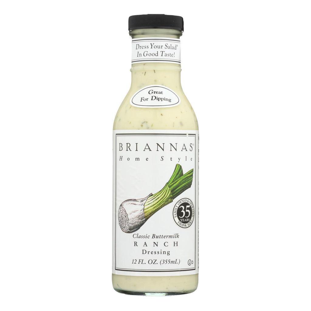 Brianna's - Salad Dressing - Classic Buttermilk Ranch - Case Of 6 - 12 Fl Oz. - Lakehouse Foods