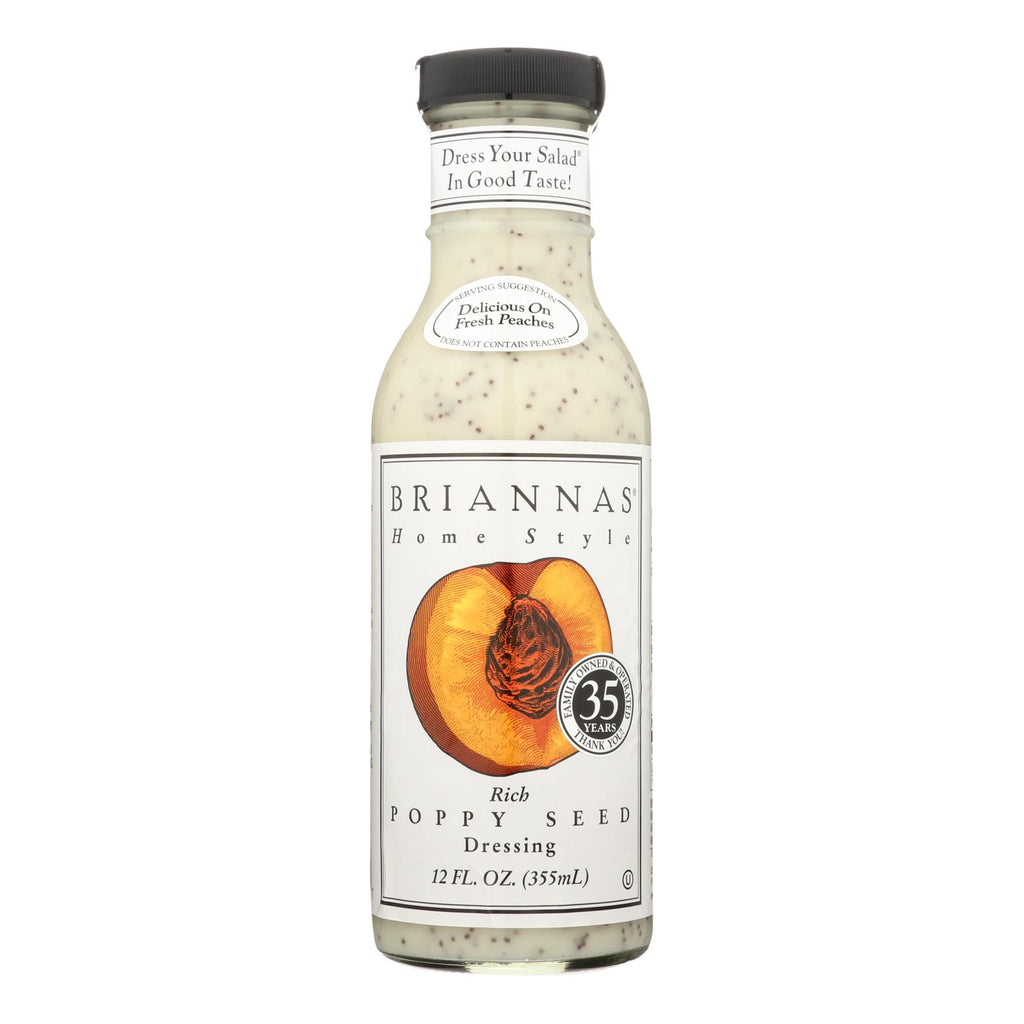 Brianna's - Salad Dressing - Poppy Seed - Case Of 6 - 12 Fl Oz. - Lakehouse Foods