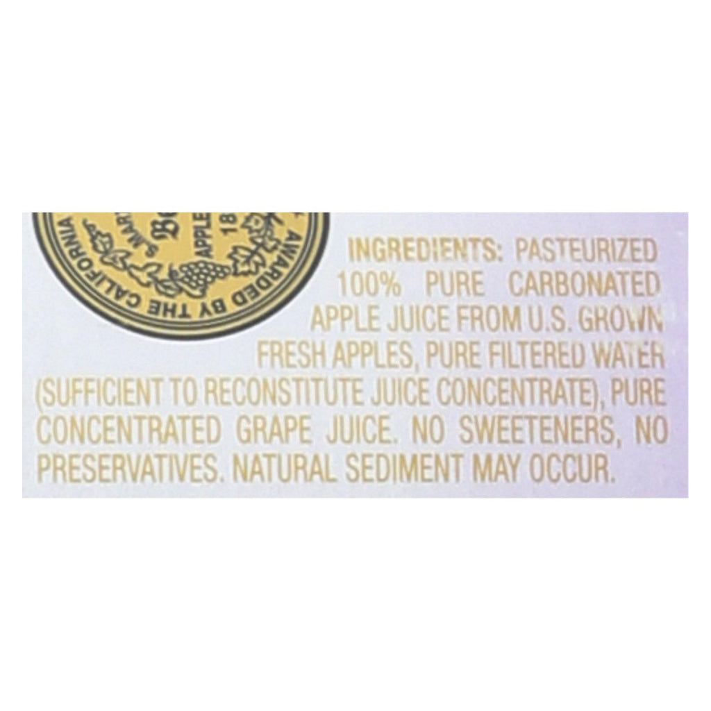 Martinelli's Sparkling Juice - Apple Grape - Case Of 12 - 25.4 Fl Oz. - Lakehouse Foods