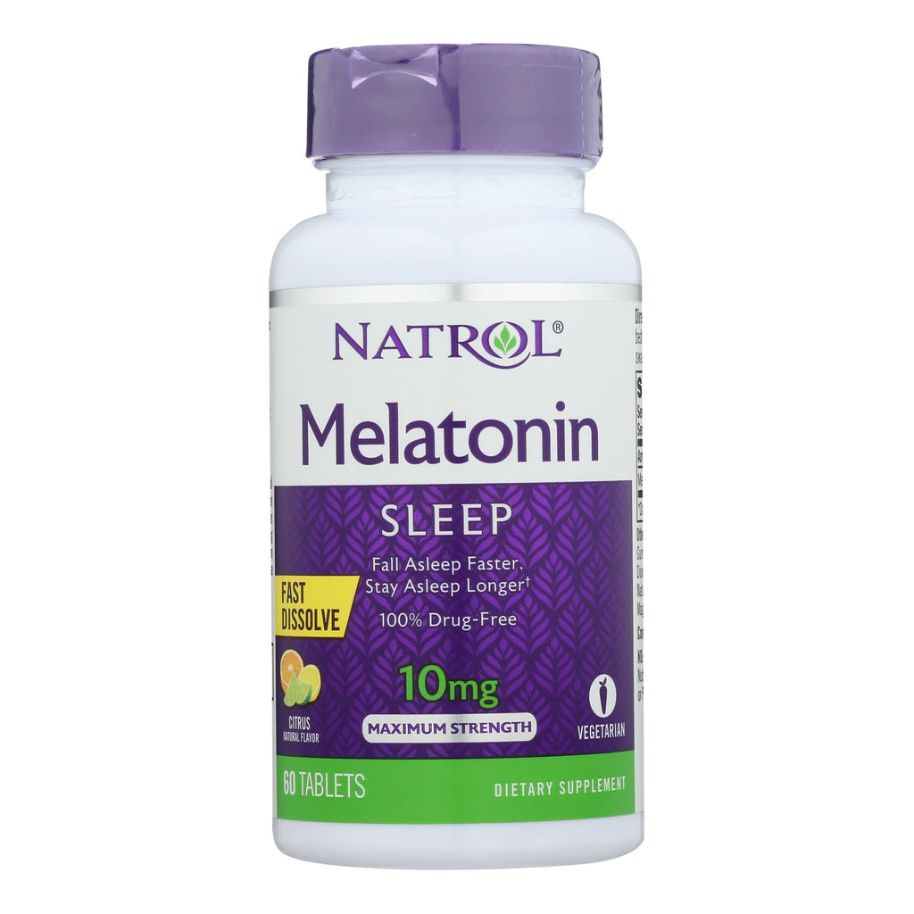 Natrol - Melatonin 10mg F-d Citrus - 1 Each - 60 Tab - Lakehouse Foods