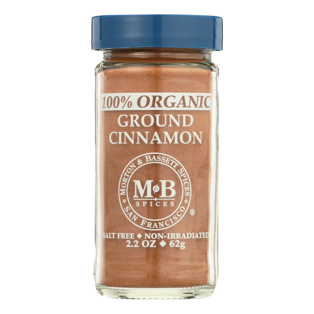 Morton And Bassett 100% Organic Ground Cinnamon - Case Of 3 - 2.3 Oz - Lakehouse Foods