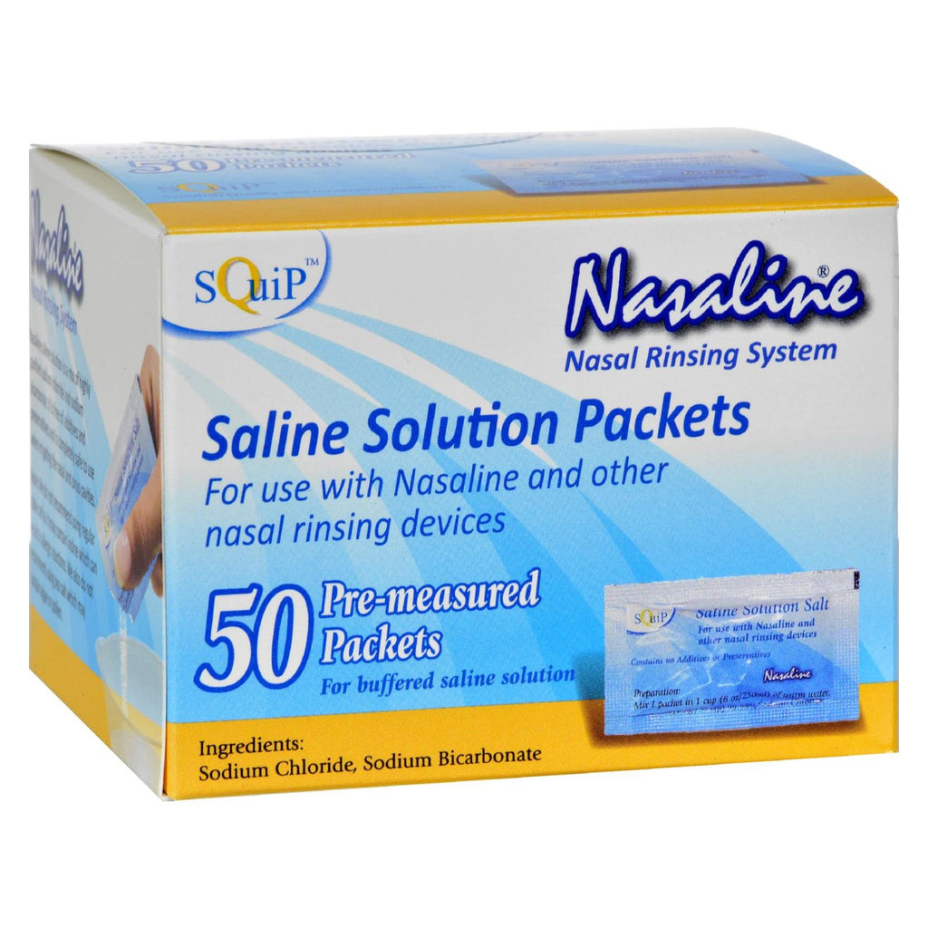 Squip Products Nasaline Salt Pre-measured Packets - 50 Packets - Lakehouse Foods