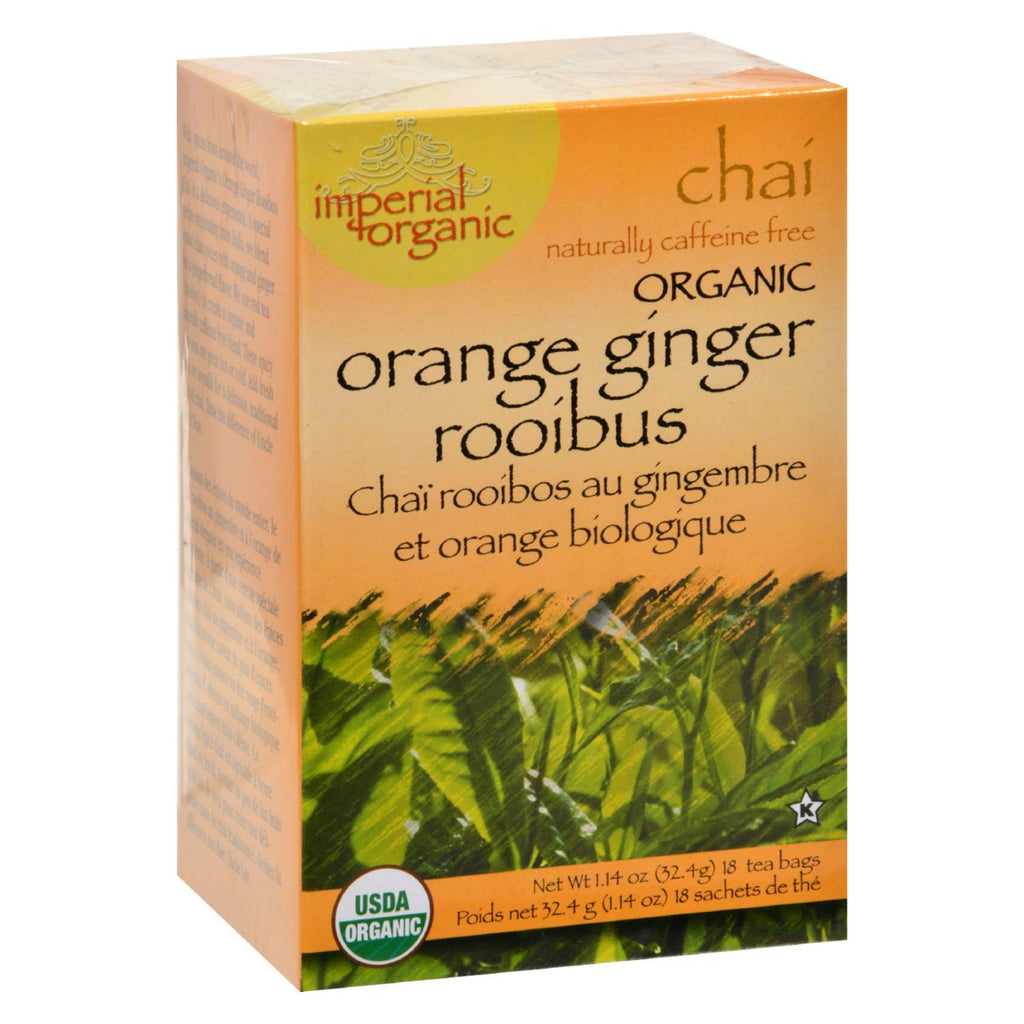 Uncle Lee's Imperial Organic Orange Ginger Rooibus Chai Tea - 18 Tea Bags - Lakehouse Foods