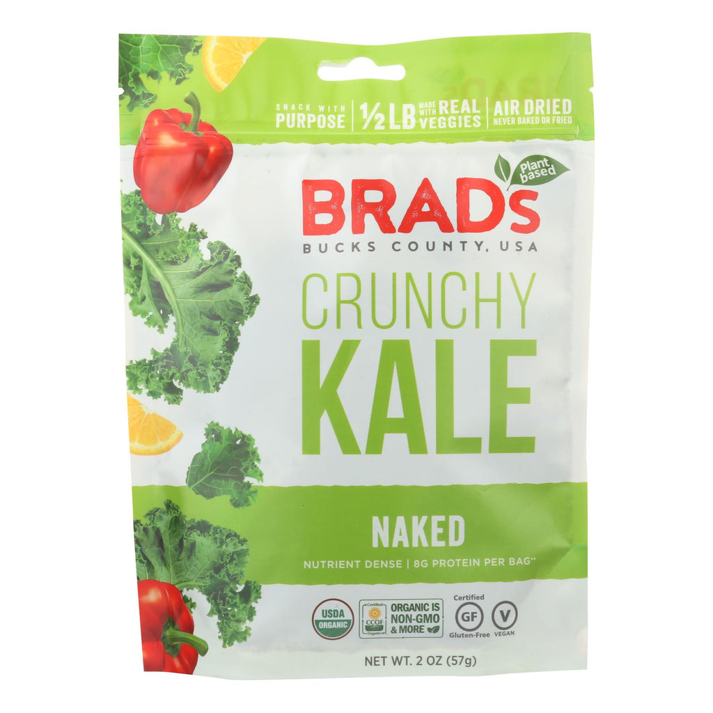 Brad's Plant Based - Raw Crunch - Naked - Case Of 12 - 2 Oz. - Lakehouse Foods