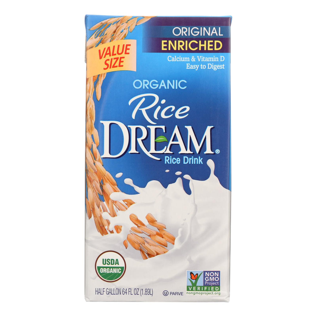 Rice Dream Original Rice Drink - Enriched Organic - Case Of 8 - 64 Fl Oz. - Lakehouse Foods