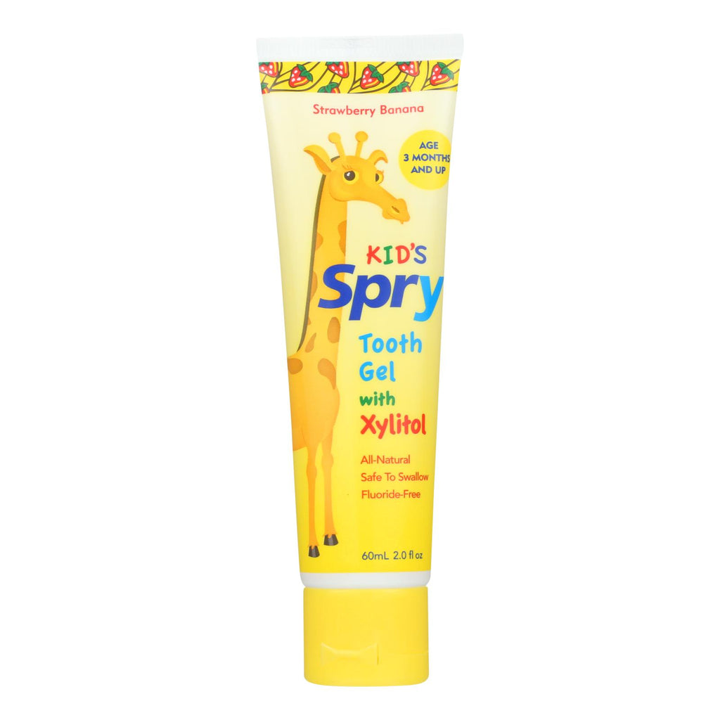 Spry Tooth Gel - Strawberry And Banana - 2 Fl Oz. - Lakehouse Foods