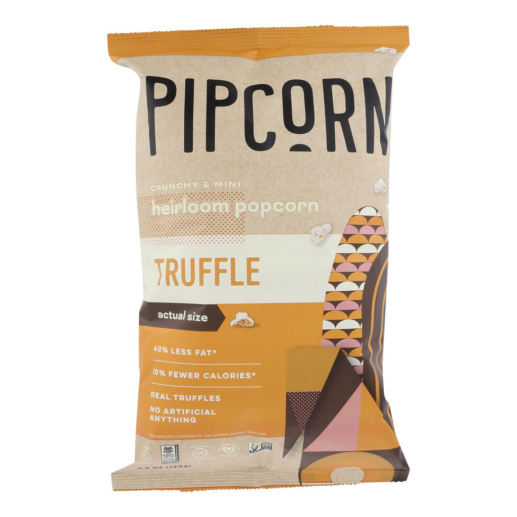 Pipcorn Mini Popcorn - Truffle - Case Of 12 - 4 Oz. - Lakehouse Foods