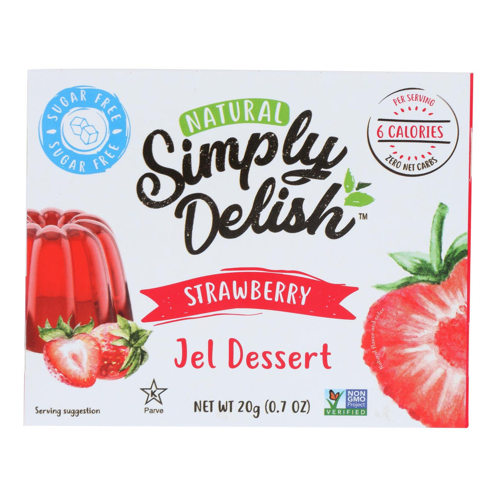 Simply Delish Jel Dessert - Strawberry - Case Of 6 - 1.6 Oz. - Lakehouse Foods