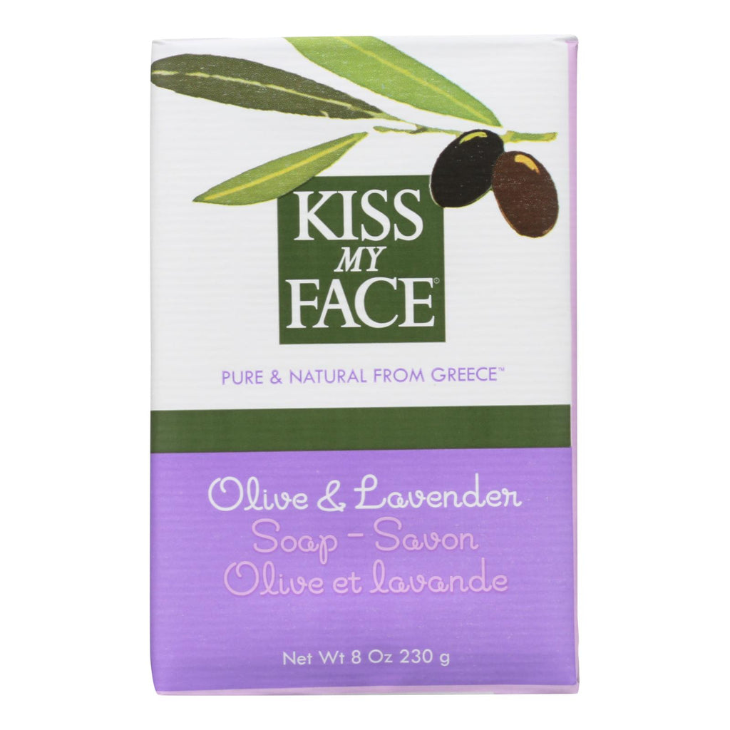 Kiss My Face Bar Soap Olive And Lavender - 8 Oz - Lakehouse Foods