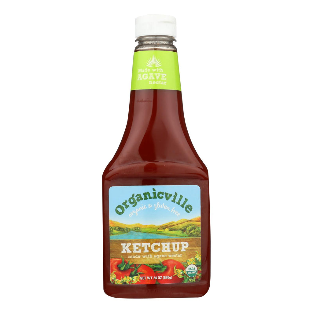 Organic Ville Organic Ketchup - Tomato - Case Of 12 - 24 Oz. - Lakehouse Foods