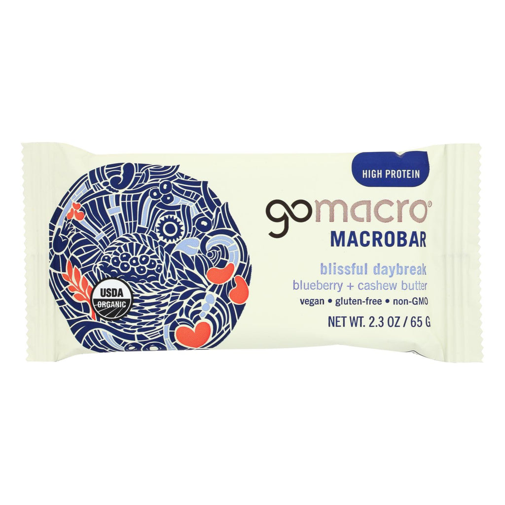 Gomacro Bar - Organic - Bberry - Cashew Butter - Case Of 12 - 2.3 Oz - Lakehouse Foods