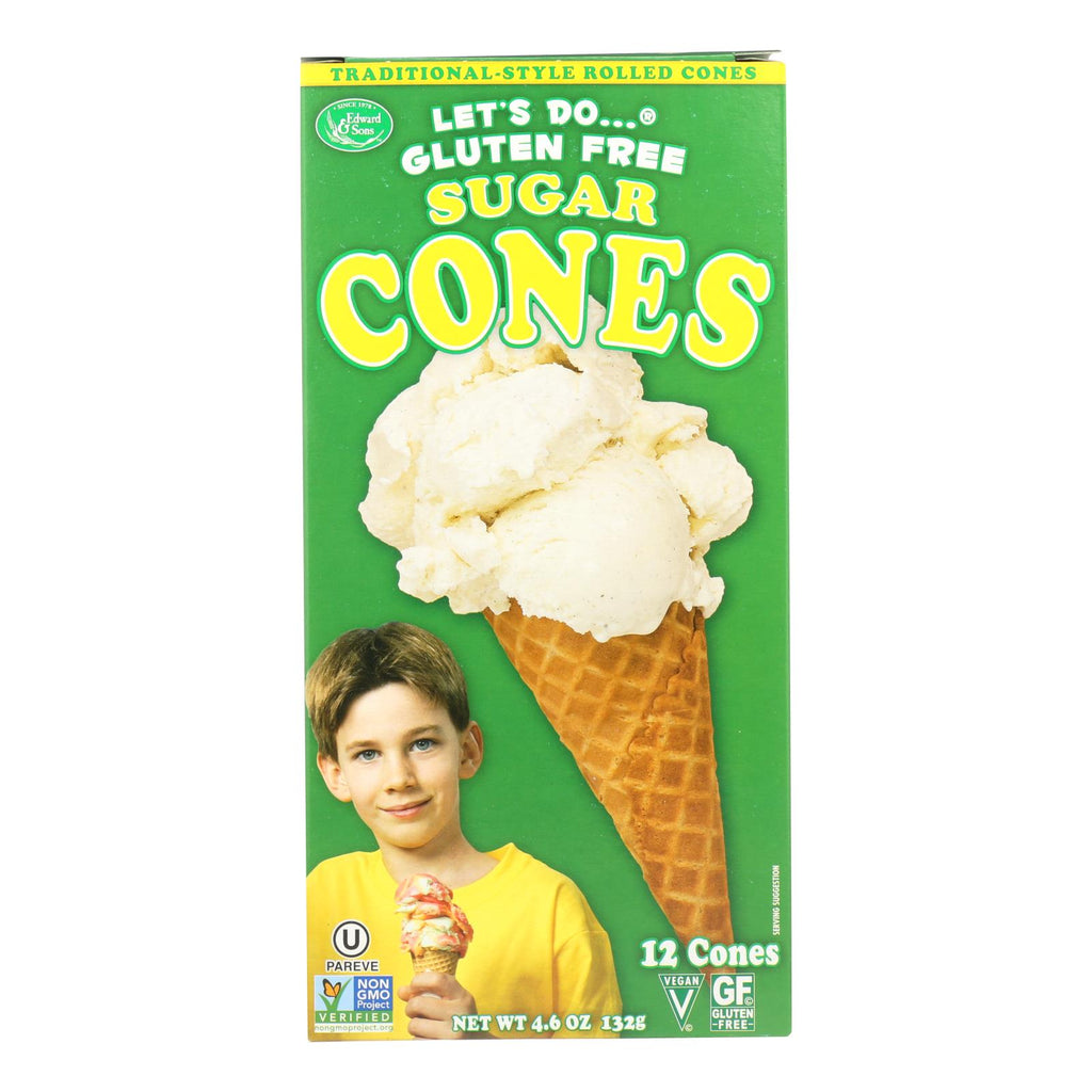 Let's Do Ice Cream Cones - Sugar - Case Of 12 - 4.6 Oz. - Lakehouse Foods