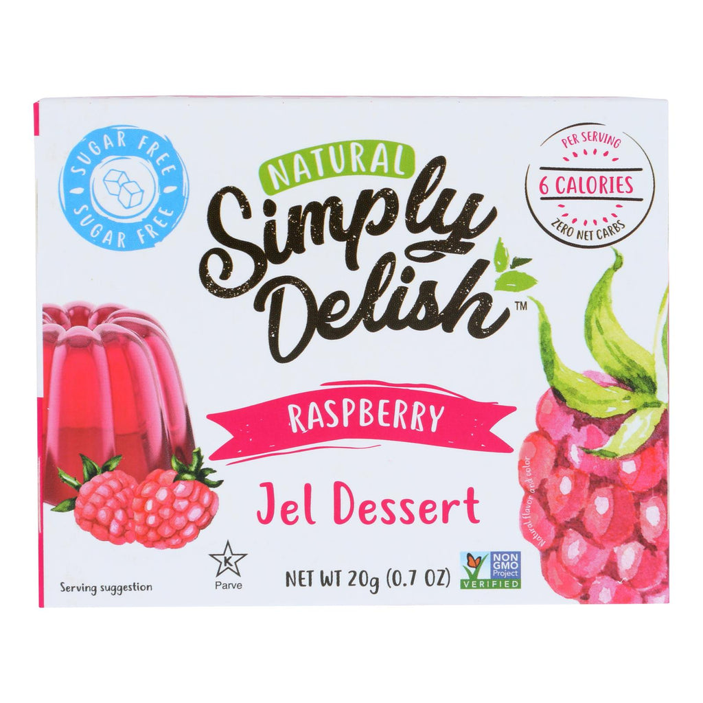 Simply Delish Jel Dessert - Raspberry - Case Of 6 - 1.6 Oz. - Lakehouse Foods