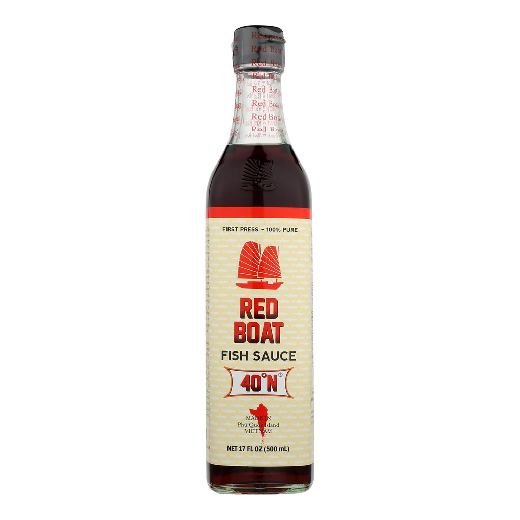Red Boat Fish Sauce's Primary Ingredient  - Case Of 12 - 17 Oz - Lakehouse Foods