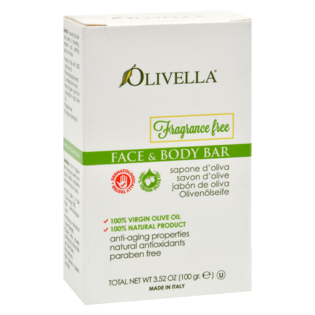 Olivella Fragrance Free Face And Body Bar - 3.52 Oz - Lakehouse Foods