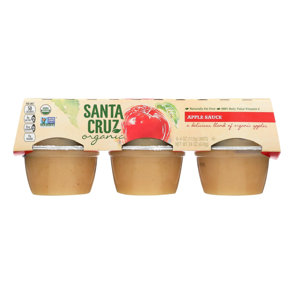 Santa Cruz Organic Apple Sauce - Case Of 12 - 4 Oz. - Lakehouse Foods
