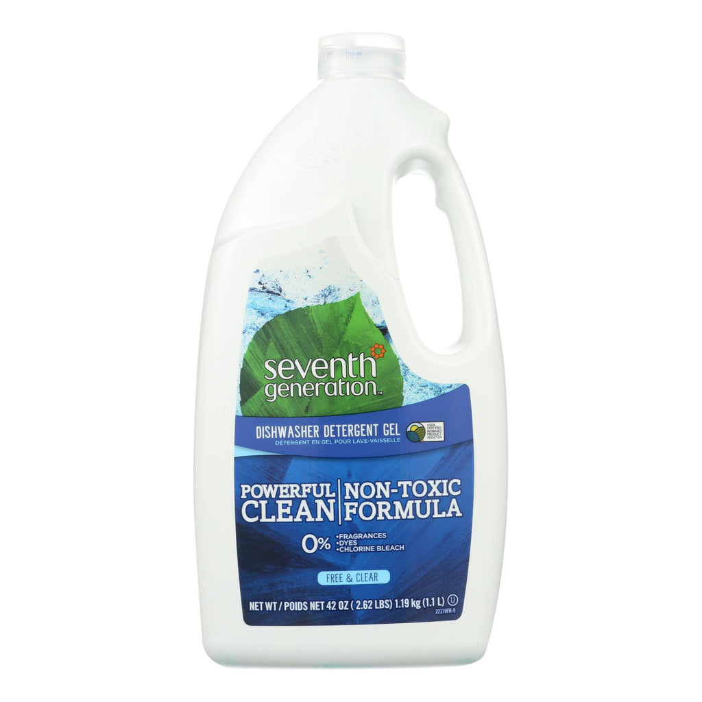 Seventh Generation Auto Dishwasher Gel - Free And Clear - Case Of 6 - 42 Fl Oz. - Lakehouse Foods