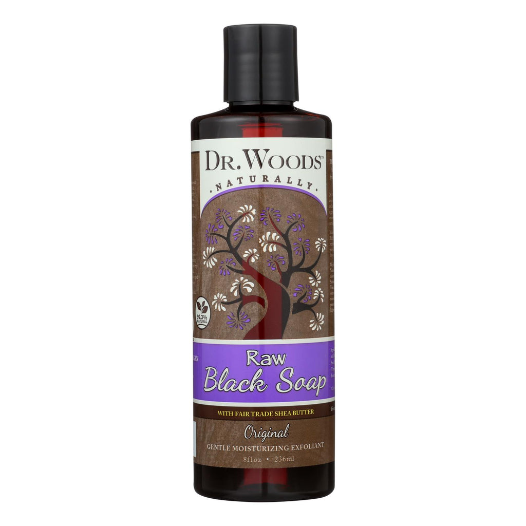 Dr. Woods Shea Vision Pure Black Soap With Organic Shea Butter - 8 Fl Oz - Lakehouse Foods
